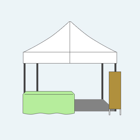 自治体/地方公共団体用テントとのその他アイテム組み合わせ例