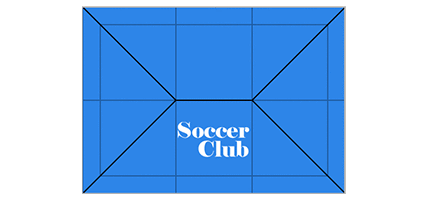 ワンタッチテント正面名入れイメージ デザイン
