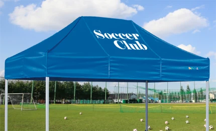 ワンタッチテント正面名入れイメージ