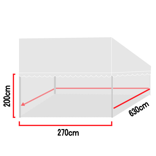片ながれ用四方幕6.3m×2.0m:2.7m×2.0m（KFM-0）